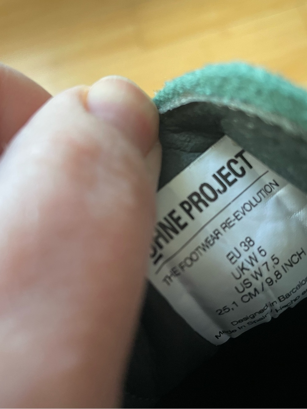 Ohne Project Barefoot Sneaker - Petrol Green 070 - Picture 3 of 4